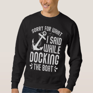 Het aandoen van de boetskontoon kapitein Costume Trui