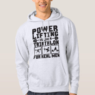 Het aandrijven is als een triatlon voor echte Mann Hoodie