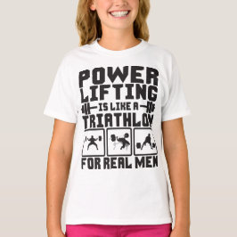 Het aandrijven is als een triatlon voor echte Mann T-shirt