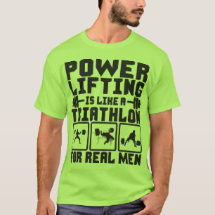 Het aandrijven is als een triatlon voor echte Mann T-shirt