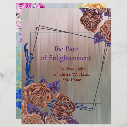 Het aangepaste document van de Verlichting van de  (Voorkant / Achterkant)