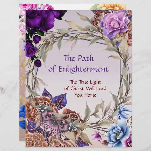 Het aangepaste document van de Verlichting van de  (Voorkant / Achterkant)