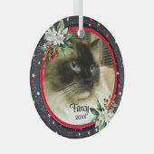 Het aangepaste Ornament van de Kerstmisfoto van uw (Voorkant Rechts)