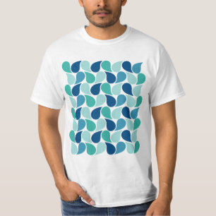 Het aangepaste shirt van het Patroon van druppels