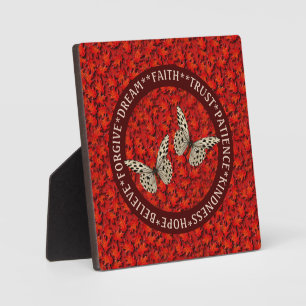 Het aanmoedigen van woorden laat Inspirerend valle Fotoplaat