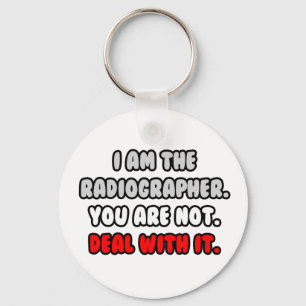 Het aanpakken ervan ... Funny Radiographer Sleutelhanger