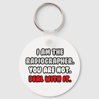Het aanpakken ervan ... Funny Radiographer Sleutelhanger