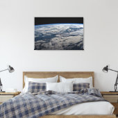 Het aardoppervlak boven een bewolkt Western Austra Canvas Afdruk (Insitu (Slaapkamer))