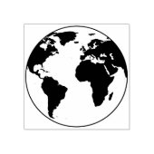 Het aardse Wereldbol A Global Impression Europe Rubberstempel (Afrduk)