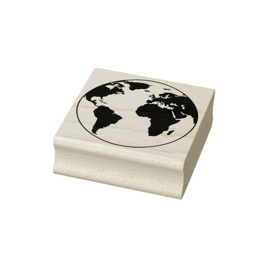 Het aardse Wereldbol A Global Impression Europe Rubberstempel (Stempel)