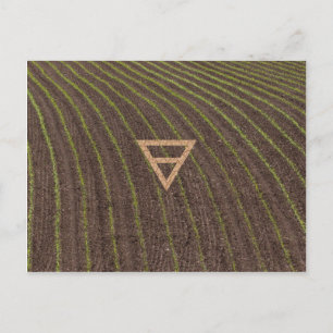 Het aardsymbool van het element briefkaart