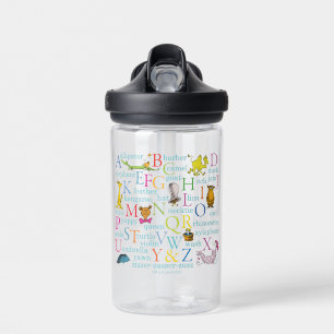 Het ABC-patroon van Dr. Seuss met woorden Waterfles