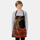 Het Abstracte Art Apron van de Cirkel breken Schort (Gedragen)