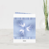 Het Abstracte Art. van de Engelen van de sneeuw Bedankkaart (Achterkant)