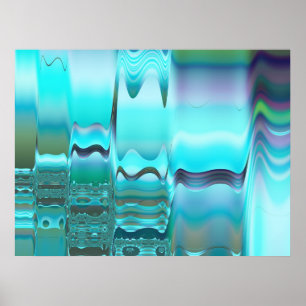 Het Abstracte Art. van de ski Poster
