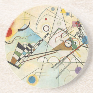 Het Abstracte art. van Kandinsky Zandsteen Onderzetter