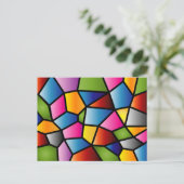 Het abstracte Briefkaart van het Glas in lood (Staand voorkant)