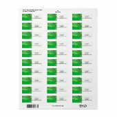 Het abstracte etiket van de het terugkeeradres van (Full Sheet)