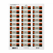 Het abstracte etiket van de het terugkeeradres van (Full Sheet)