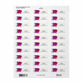 Het abstracte etiket van de ontwerpterugkeer, met (Full Sheet)