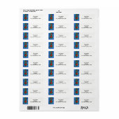 Het abstracte etiket van het de terugkeeradres van (Full Sheet)