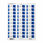 Het abstracte etiket van het de terugkeeradres van (Full Sheet)