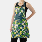 Het Abstracte geometrische monogram van Bauhaus Schort (Insitu)