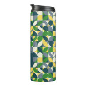 Het Abstracte geometrische monogram van Bauhaus Thermosbeker (Geroteerd rechts)