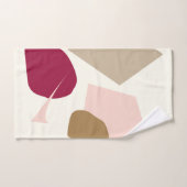 Het abstracte geometrische ontwerp van de Bourgogn Bad Handdoek (Handdoek)