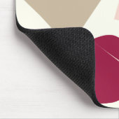 Het abstracte geometrische ontwerp van de Bourgogn Muismat (Hoek)