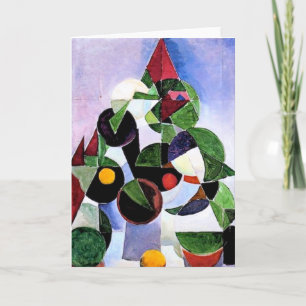 Het abstracte hoogtepunt van de boomKerstkaart Feestdagen Kaart