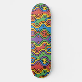 Het Abstracte kunstskateboard van de Golf vangen Skateboard