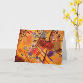 Het Abstracte Kunstwerk van Kandinsky Kaart (Gele Bloem)