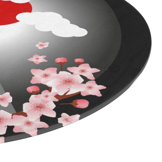 Het Abstracte landschap van Fuji Snijplank (Hoek)