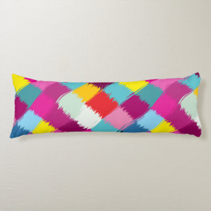 Het abstracte ontwerp van de slagen van de verf lichaamskussen