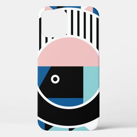 Het abstracte ontwerp van het poster van Memphis. Case-Mate iPhone Case (Achterkant)