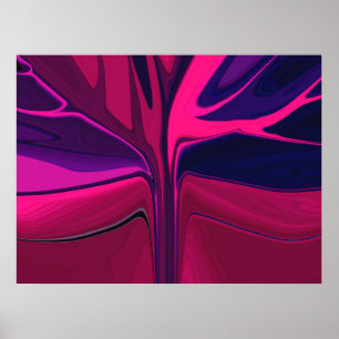 Het Abstracte Poster van de Tuin van de zonsonderg