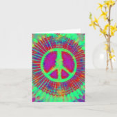 Het abstracte Psychedelische stropdas-Kleurstof Kaart (Gele Bloem)