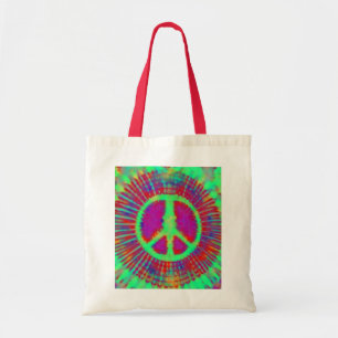 Het abstracte Psychedelische stropdas-Kleurstof Tote Bag