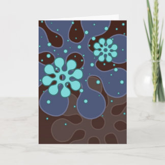 Het abstracte Retro Wenskaart van Sneeuwvlokken in Feestdagen Kaart