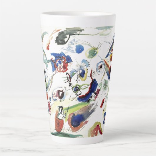 Het Abstracte schilderwerk van Kandinsky Latte Mok (Voorkant)