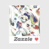 Het Abstracte schilderwerk van Kandinsky Sticker (Vel)