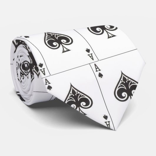 Het Ace of Spades-Stropdas Stropdas (Opgerold)