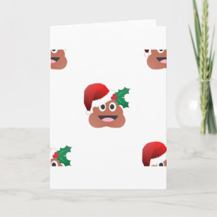 het achterschipemoji van de Kerstman Feestdagen Kaart