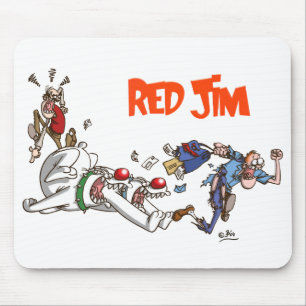 Het achtervolgen van de brievenbesteller mousepad muismat