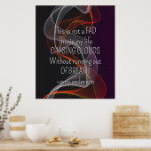 Het achtervolgen van het Leven van Clouds Citaat v Poster (Keuken)