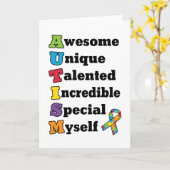 Het Acroniem van de Voorlichting van het autisme Kaart (Gele Bloem)