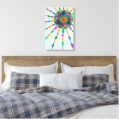 Het activeren van Joy Healing Mandala Canvas Art P Afdruk (Insitu (Slaapkamer))