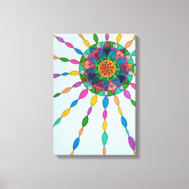 Het activeren van Joy Healing Mandala Canvas Art P Afdruk