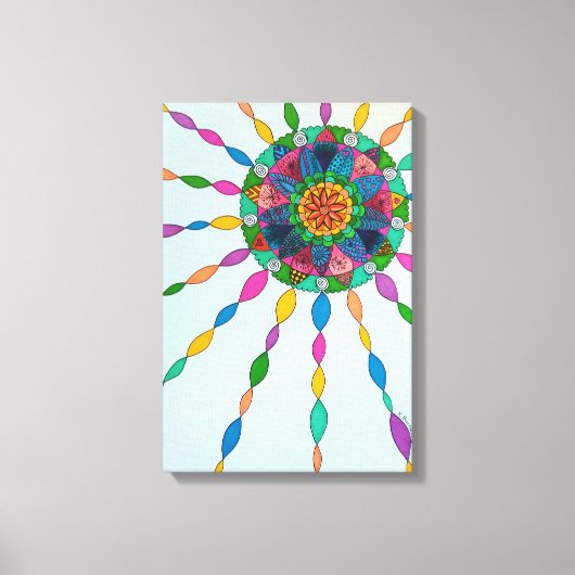 Het activeren van Joy Healing Mandala Canvas Art P Afdruk (Voorkant)